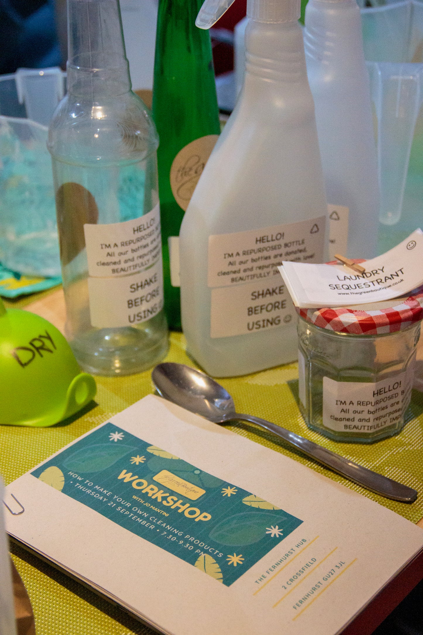 MAKE YOUR OWN NATURAL, ZERO-WASTE CLEANING PRODUCTS: HOVE WORKSHOP